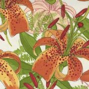 Carolina Lilies - 8216 - Lilies on Cream - Robin Pickens - Moda 48700.11 - Cotton Fabric