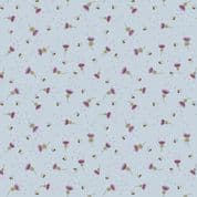 Celtic Faeries - 8481 - Thistle Bee Blue Silver Metallic - Lewis & Irene A734.3 - Cotton Fabric