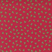 Christmas Holiday Essentials - 7791 - Trees on Red - Moda Fabrics 20746 13 - Cotton Fabric
