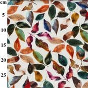 CNV-202 - Cotton Canvas - Multicolour Autumn Leaves - JLC0672-F - 100% Cotton CANVAS Fabric