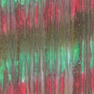 Color Daze Batiks - 4479 - Emerald Green, Pink and Brown Abstract Batik - 42240 17