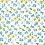 Cottage Bleu - 7719 - Robin Pickens Small Floral on Cream - Moda 48693.11 - Cotton Fabric
