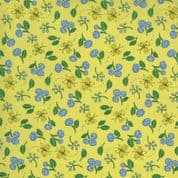 Cottage Bleu - 7720 - Robin Pickens Small Floral on Yellow - Moda 48693.12 - Cotton Fabric
