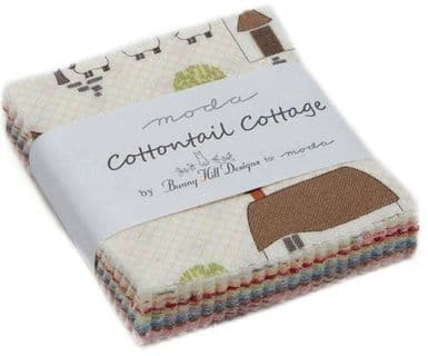 Cottontail Cottage - Moda Mini Charm Pack UK by Bunny Hill Designs for Moda Fabrics