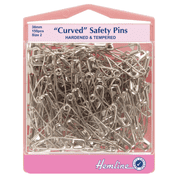Curved Safety Pins - 38mm long