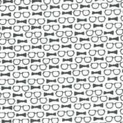 CW-A003 - Losing Face Black on White by Michael Miller - Cotton Fabric