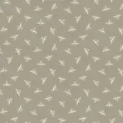 CW-A030 - Makower UK - Petite Bee on Taupe - 1316_C - Cotton Fabric