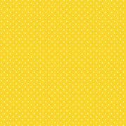 CW-B028 - Spot by Makower UK - White Spots on Sunshine Yellow - 830_Y63 - Cotton Fabric
