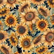 CW-B030 - Sunkissed by Wilmington Prints - Packed Sunflowers - 1665 33916 425 - Cotton Fabric