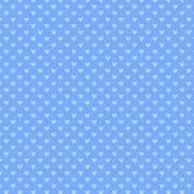 CW-E005 - Blue Hearts - 9149. B1 - Cotton Fabric