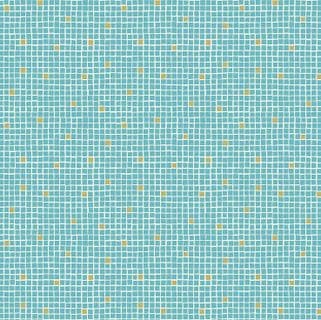 CW-E011 - Geometric Square Tile Print in Aqua - A269.1 - Cotton Fabric