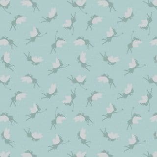 CW-E013 - Lewis & Irene Small Things Mythical & Magical - Fairies on Duckegg - SM9.3 - Cotton Fabric