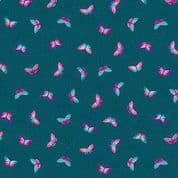 CW-F011 - Butterflies on Blue - Andover Fabrics 149_B -  Cotton Fabric