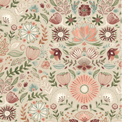 CW-G011 - Wilmington Prints - Floralscape on Cream - 3049 15731 137 - Cotton Fabric