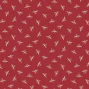 CW-H026 - Makower Uk - Petite Bee on Red - 1316_R - Cotton Fabric