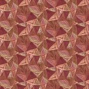 CW-H027 - Floralscape Red Geometric - Wilmington - 15733 385 - Cotton Fabric