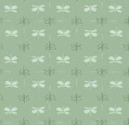 CW-M007 - MakowerUK - Dragonfly on Light Teal - 1339.T - Cotton Fabric