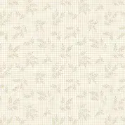 CW-R001 - Makower UK - Wheat on Neutral Gingham - 2_001_L - Cotton Fabric