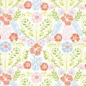 CW-V001 - Grand Canal - Giardinin, Multicoloured Mordern Floral on White - 27253 14