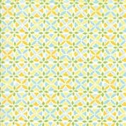 CW-V003 - Grand Canal - Circular Geometric Print in Yellow & Aqua - 27255 19