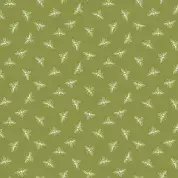 CW-V007 - Makower UK - Petite Bee on Green - 1316_G - Cotton Fabric