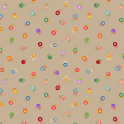CW-X042 - Lewis & Irene - Oh Christmas Tree - Baubles on Natural - Metallic - C119.2 - Cotton Fabric