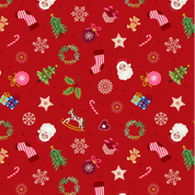 CW-X045 - Lewis & Irene - Oh Christmas Tree - Festive Things - Metallic - C120.2 - Cotton Fabric