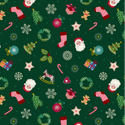 CW-X046 - Lewis & Irene - Oh Christmas Tree - Festive Things - Metallic - C120.3 - Cotton Fabric