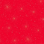 CW-X064 - Makower Uk - Good Tidings - Christmas Star Red - Gold Metallic - 108_R - Cotton Fabric