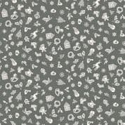 CW-X073 - Makower Uk - Scandi - Christmas Charms on Red - 113_S - Cotton Fabric
