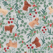 CW-X084 - Celtic Christmas - Highlands on Misty Silver - Lewis & Irene - C130A - Cotton Fabric