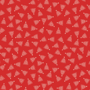 CW-X089 - Celtic Christmas - Celtic Trees on Winter Red - Lewis & Irene - C131C - Cotton Fabric