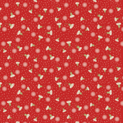 CW-X097 - Celtic Christmas - Thistledown on Red - Lewis & Irene - C134B - Cotton Fabric