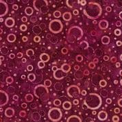 CW-Z023 - Prismatic Red Circles Batik - Wilmington Batiks 22174.330 - Cotton Fabric