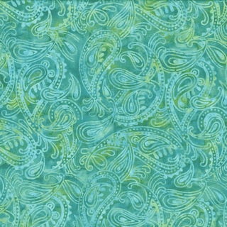 CW-Z047 - Tealing Good Batik - Wilmington Batiks 22268.417 - Cotton Fabric