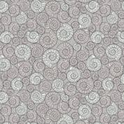 Dino Glow - 8393 - Ammonites on Grey - Lewis & Irene A673.1 - Cotton Fabric
