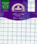 DMC Waste Canvas - Pre-cut pack - Blanc (White) - 25 count