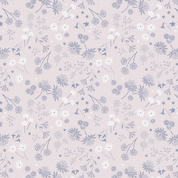 Evenfall - 9121 - Lewis & Irene - Night Garden Floral on Dusky Pink - CC42.1 - Cotton Fabric