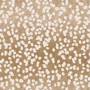 Fairy Clocks - 7554 - Lewis & Irene A506.2 - Deep Gold Floral & Metallic Cotton Fabric