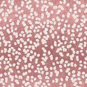 Fairy Clocks - 7555 - Lewis & Irene A506.3 - Soft Terracotta Floral & Metallic Cotton Fabric