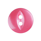 Fish Eye Button - Colour 007D Dark Pink - Choose Size 11mm-19mm