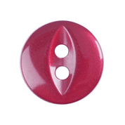 Fish Eye Button - Colour 008 Red - Choose Size 11mm-19mm