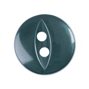 Fish Eye Button - Colour 026 Dark Green - Choose Size 11mm-19mm
