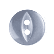 Fish Eye Button - Colour 031 Grey - Choose Size 11mm-19mm