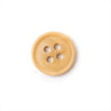 Four Hole Button - Colour Textured Beige - 15mm