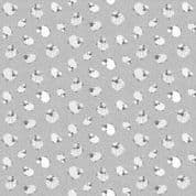 Fun on the Farm - 9113 - Makower UK - Wolly Sheep on Gray - 068_S - Cotton Fabric