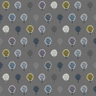 Heather and Sage - 8373 - Trees on Grey - Makower UK 2529.S - Cotton Fabric