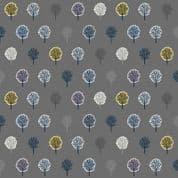 Heather and Sage - 8373 - Trees on Grey - Makower UK 2529.S - Cotton Fabric