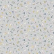 Heather and Sage - 8381 - Sprig on Grey - Makower UK 2533.S - Cotton Fabric