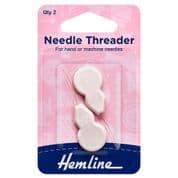 Hemline Needle Threader With Plastic Handle - 2 pack